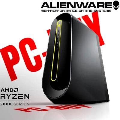 Alienware R10 w/Liquid Cooled Ryzen 9 5900X, RTX 3070, 32GB RAM, 1TB SSD, Win11 - Image 1 of 4