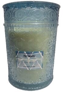 FREE S/H》Pier 1 SEA AIR 19 oz. Scented Candle BLUE Luxury Glass Jar w/Lid