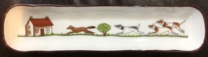 Fox Hunt Hunting Crown Staffordshire Pickle Tray - Picture 1 of 3