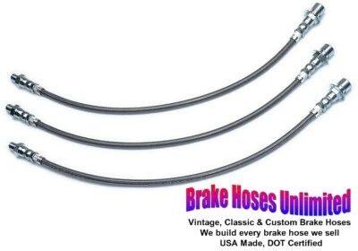 JUEGO MANGUERA FRENO ACERO INOXIDABLE Cadillac, Serie 65, 1937 1938 Foto 1 de 2