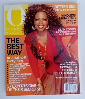 O The Oprah Magazine November 2006 - Sean 'Diddy' Combs Foto 1 de 4