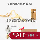 Heart Shaped Chastity Key Necklace Accessory Fits All Cages Integrated Locks Key