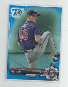 2017 Bowman Cromo TYLER JAY 70° Anniversario Rifrattore Blu - Foto 1 di 1