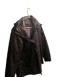Below Zero By Rothschild 3-in-1 Ladies Hooded 3-Season Jacket Black Sz Large - Picture 1 of 3