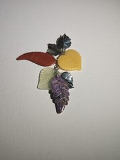 Relios Carolyn Pollack. 925 Card Autumn Leaves Gemstone Pendant