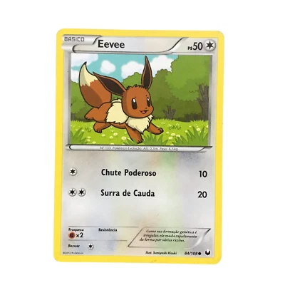 Card Pokémon Portuguese - Eevee 84/108 - Dark Explorers Ultra Rare Low Pop - Image 1 of 4