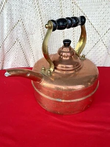 THE SIMPLEX Made IN England Copper Tea Kettle Teapot UNIQUE DESIGN RARE 10x 10 - Picture 1 of 7