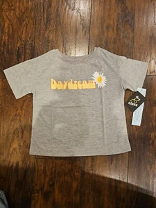 Art Class Youth Girls Gray Daydream Daisy T Shirt Size M (7/8) New - Picture 1 of 4