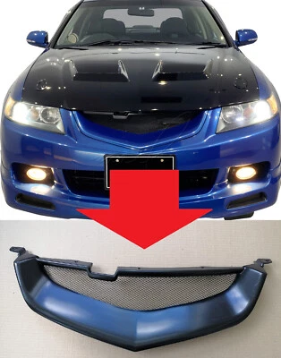 Parrilla de malla deportiva estilo Mugen para Acura TSX Honda Accord 2003-2005 plástico ABS Foto 1 de 4
