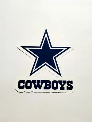 Dallas Cowboys Logo Sticker Decal 4" NFL Football Memorabilia New Ball - Image 1 of 2