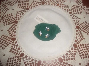 Longaberger Jar Bonnet Lid Cover - Ivy with Bees - Picture 1 of 2
