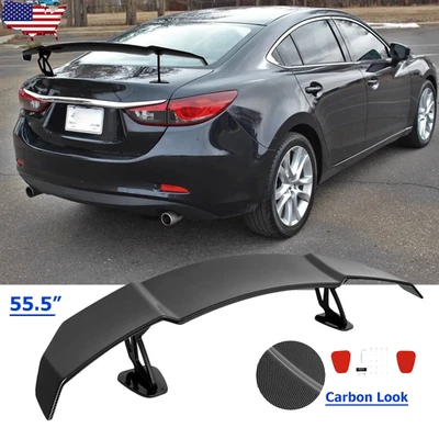 Rear Trunk GT Wing Racing Spoiler Carbon Lip For Mazda 6 Atenza Seda — 第 1/4 张图片