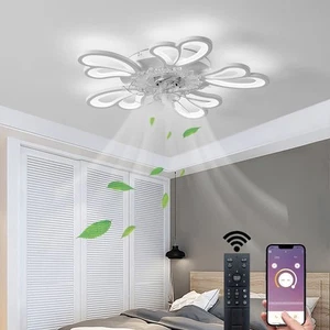 Modern Ceiling Fan with Lights, 3 Color Temperature 6 Speed LED Fan Light, 50... - Picture 1 of 8