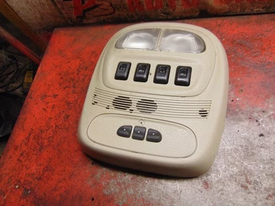 04 05 GMC Envoy XUV consola OEM domo mapa luz techo corredizo y unidad de interruptor de ventana trasera Foto 1 de 4