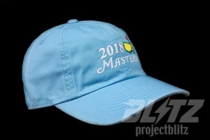 Masters Augusta National Golf Course 2018 azul claro 6 paneles gorra sombrero - Imagen 1 de 1