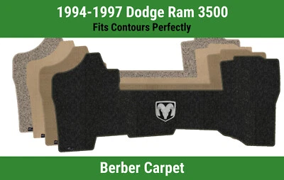 Lloyd Berber Front Row Carpet Mat for 1994-1997 Dodge Ram 3500 w/Ram Badge Logo Foto 1 de 4