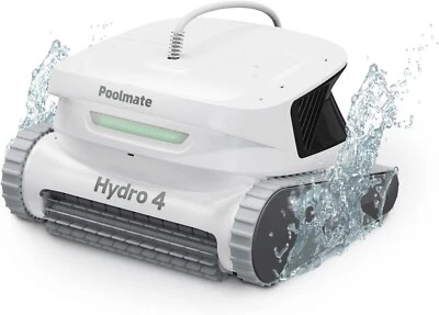 Robótica aspiradora de piscina Poolmate Hydro 4, control de aplicación de escalada de pared doble turbina Foto 1 de 3