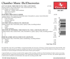 Chamber Music Rediscoveries CD BRAND NEW FACTORY SEALED - Imagen 1 de 2