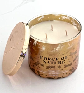Bath & Body Works 3-Wick Scented Candle FORCE OF NATURE Champagne Toast 14.5 oz - Picture 1 of 1