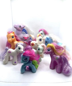 Hasbro My Little Pony Lot of 9 Pieces Assorted Sizes 2002-2008 - Picture 1 of 5