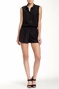 WAYF 194293 Womens Sleeveless Casual Romper Solid Black Size X-Small - Picture 1 of 2