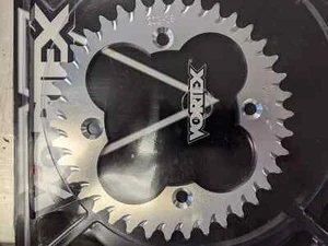 HONDA 1986-1992 TRX250R TRX250X VORTEX 520 REAR ALUMINUM SPROCKET 34-46 SILVER - Picture 1 of 4
