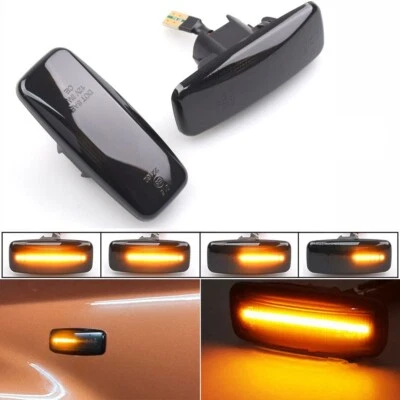 2x Dynamic LED Side Indicator Turn Signal Light for Nissan Patrol Y61/GU 2004-16 - Image 1 of 4