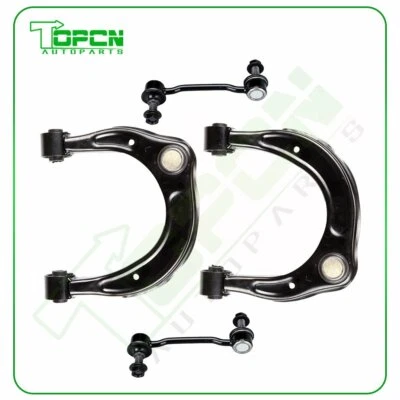 For Hyundai Sonata New 2x Upper Control Arms 2x Sway Bar Links Suspension Kit Foto 1 de 4