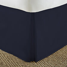 Scala 24 inch Pocket Microfiber Satin Box Pleated Bed Skirt