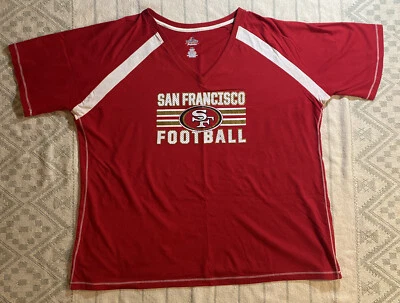 San Francisco футбол 49ers Колин Kaepernick #7 V шеи ретро винтажная футболка XL 1 X - Изображение 1 из 4