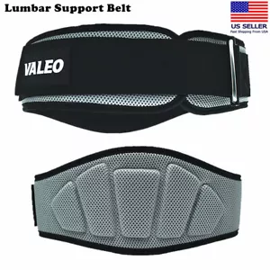 Heavy Duty Lumbar Support Lower Waist Back Belt Adjustable Brace Gym Pain Relief - Picture 1 of 9
