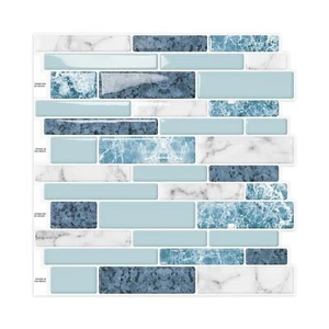 Peel and Stick on Self Adhesive Backsplash Wall Marble Tiles Stickers 3D for ... - Picture 1 of 6