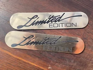 2 Plaketten Limited Edition - sehr edel Optik Messing/Edelstahl gebürstet - Bild 1 von 2