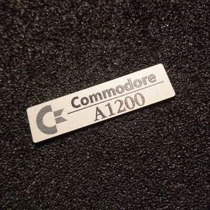 Commodore Amiga 1200 Label / Logo / Sticker / Badge 49 x 13 mm [502] - Picture 1 of 4