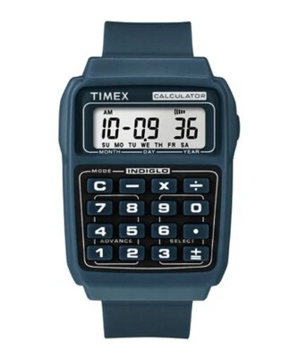 TIMEX RALPH BLUE CALCULATOR T2N236