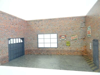 Model cars display 1/24 Auto service brick garage Diorama model kit  1:24 scale - Image 1 of 4