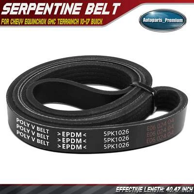 40.47" Serpentine Belt for Chevrolet Equinox GMC Terrain Buick Regal Pontiac G5 - Image 1 of 4