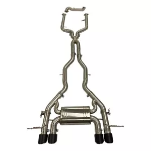 BMW M2 G87 Valved Stainless Steel Exhaust System with Carbon Tailpipes - Picture 1 of 6
