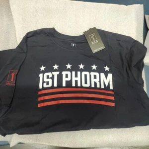 1st Phorm Mens T-Shirt 2X-Large liberty Navy Workout Gym 2 Extra Large 2xl - Picture 1 of 3