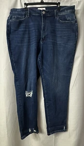 NWT Vervet Denim Erika Womens Dark Wash Stretch Mom Jeans Plus Size 20 - Picture 1 of 10
