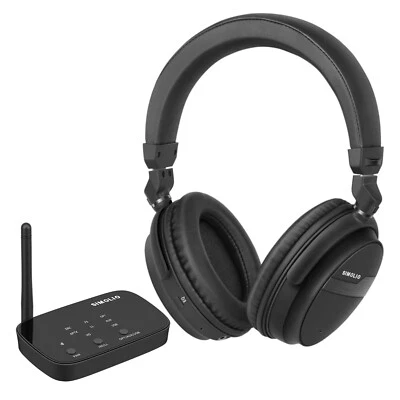 SIMOLIO Wireless Headphones for TV Watching, aptX-LL Bluetooth Transmitter & Headphones