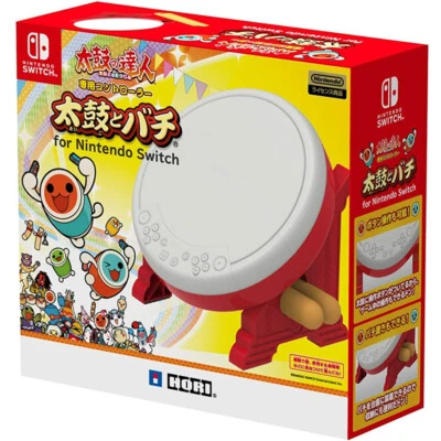 Nintendo Switch HORI TAIKO NO TATSUJIN Drum & BACHI Set for switch JAPAN - Image 1 of 4