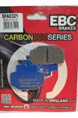 PIAGGIO VESPA GRANTUSISMO 2005 2006 2007 2008 250/300 PASTIGLIE POSTERIORI EBC  - Immagine 1 di 3