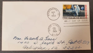 US C76 Dual Cancel First Day of Issue - First Man on the Moon - Picture 1 of 3