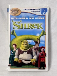 Shrek 2002 Animated Movie VHS Video Tape DreamWorks Animation Clamshell - Tested - Picture 1 of 4