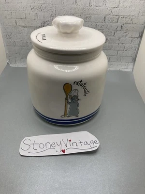 Rae Dunn Disney Pixar RATATOUILLE Canister With Remy And Chef Hat Handle NEW - Image 1 of 4