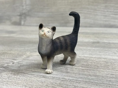 Figura animal gato blanco y negro doméstico Schleich Foto 1 de 3