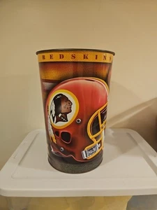 Vintage  NFL Wincraft Washington Redskins  Metal Trash Can. 15 Inches Tall. - Picture 1 of 5