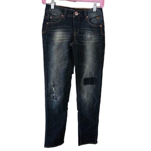 Justice Premium Mädchen verzierte blaue Jeans Größe 12R Simply Low - Bild 1 von 5