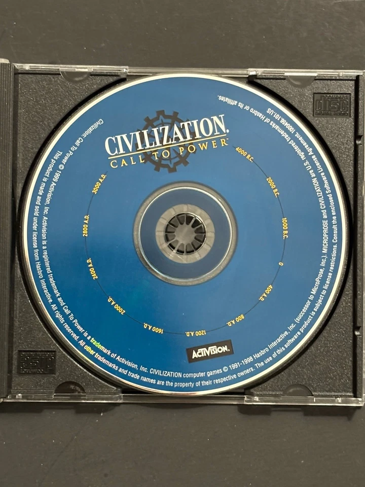Civilization: Call to Power PC 1999 Activision PC - Disc ONLY - Image 1 of 1